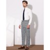 INSPIRE CHIC Men's Houndstooth Geometric Printed Color Block Dress Pants - 4 of 4