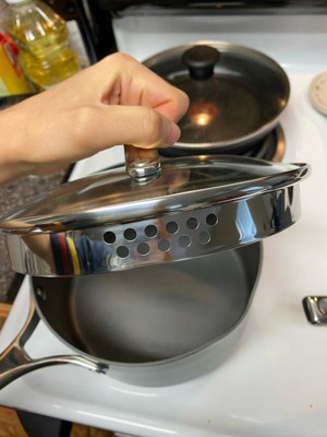 Cooking Pot Aluminum Pot with Glass LidTrendy Style (Mystery) Cookware Kitchen Pot (3.2-qt. (3 L)), Size: 3.2-qt. (3 Large)