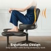 Pinmoco Ergonomic Cross-Legged Swivel Chair, Adjustable Height Meditation Chair with Back Support,  Office/Home Chair - 4 of 4