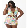 Unique Vintage Women's Plus Swim Top - 3 of 3