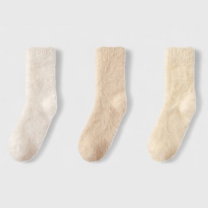 Anna-Kaci Women's 3-Pair Ultra-Plush Fuzzy Crew Socks with Soft Textured Finish US 5–10 - 1 of 4