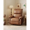 coucheta Manual Recliner Chair for Adults, PU Leather Swivel Rocker Recliner with Padded Armrests - 3 of 4