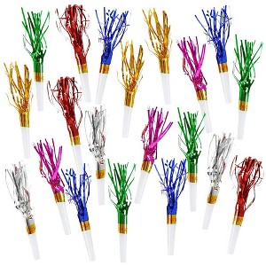 ArtCreativity Colorful Fringed Noisemaker Toys (Set of 144) - 1 of 4