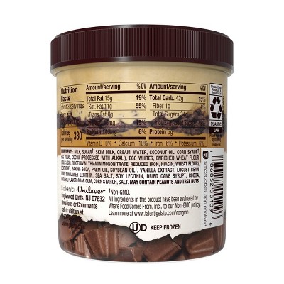 Talenti Gelato Layers Salted Caramel Truffle - 11.6oz : Target