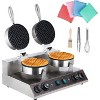 Electric Waffle Cone Maker, Professional Nonstick Waffle Cone Iron, Fast Heating, Heavy Duty Waffle Cone Machine for Cafes, Dessert Shops - 2 of 4