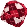 Women's Plaid 3-Piece Fleece Winter Set gloves scarf Hat - 2 of 4