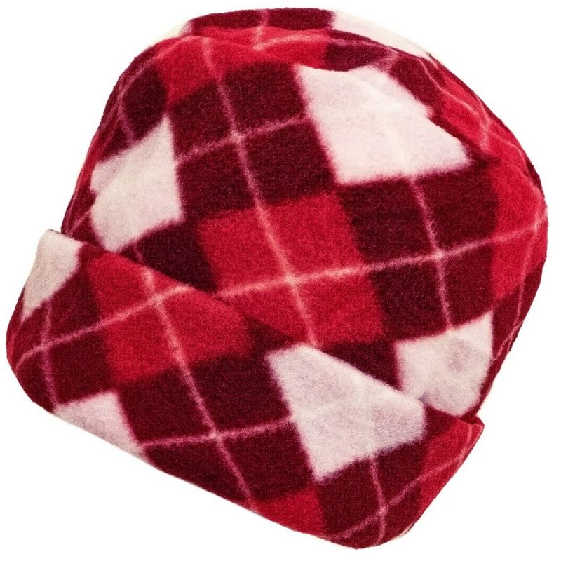 Women's Plaid 3-Piece Fleece Winter Set gloves scarf Hat, 2 of 6