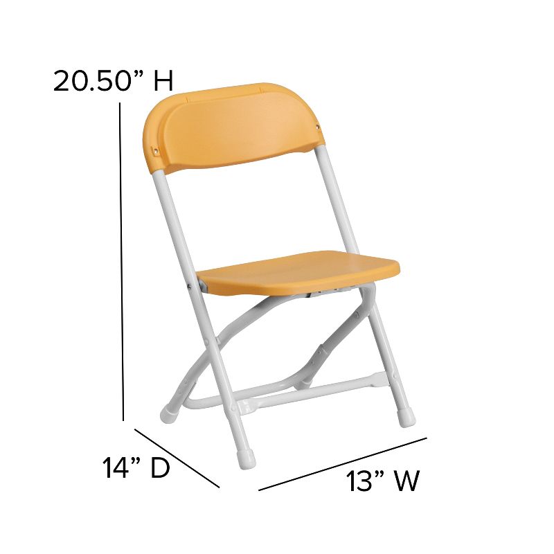 Flash Furniture 2 Pack Kids Plastic Folding Chair, 3 of 8