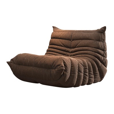 SYFERLORY Soft Beanbag Chair - Memory Foam Floor Sofa for Living Room, Bedroom or Office - Single Seat Lounger with Removable Cover