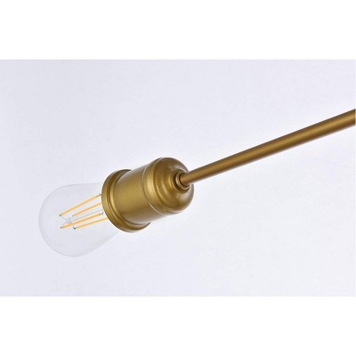 Xavier Adjustable Brass 4-Light Flush Mount Fixture