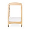 Child Craft Avery SafeAccess Wooden Compact Portable Crib, 2 Easy Roll Locking Wheels, Durable Wood Construction, Fits Through Doorways (Natural) - 4 of 4