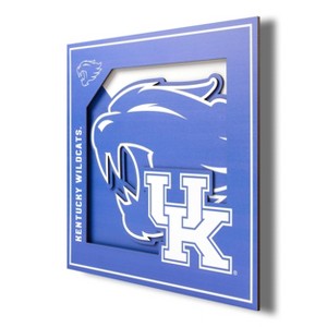 NCAA Kentucky Wildcats 3D Logo Series Wall Art - 12"x12" - 1 of 4
