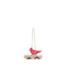 Gallerie II Mouse In Stocking W/Cardinal Fabric Ornament - 2 of 4