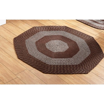 Newport Braid Collection 100% Polypropylene Stripe Pattern Reversible Indoor Utility Rug - Better Trends