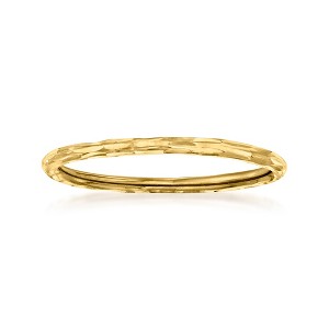 Pure Collection by Ross-Simons Italian 14kt Yellow Gold Grooved Ring - 1 of 4