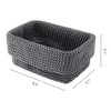 REGALWOVEN Odorless Cotton Rope Handcrafted Compact Size Multiple Use Open Storage Bins 3 Pcs - 3 of 4