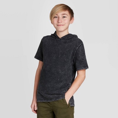 boys short sleeve hoodie