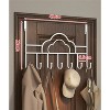 LunaLulinlk Over Door Hanger with 7 Hooks, Metal Over The Door Towel Hook, Decorative Over Door Hooks (White) - 3 of 4