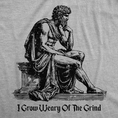 Мужские футболки Crazy Dog T-Shirts, Inc. Mens Funny T Shirts I Grow Weary of The Grind Sarcastic Graphic Novelty Work Tee for Men - Crazy Dog Men's T Shirt With Sarcastic Sayings Light L — фото 2