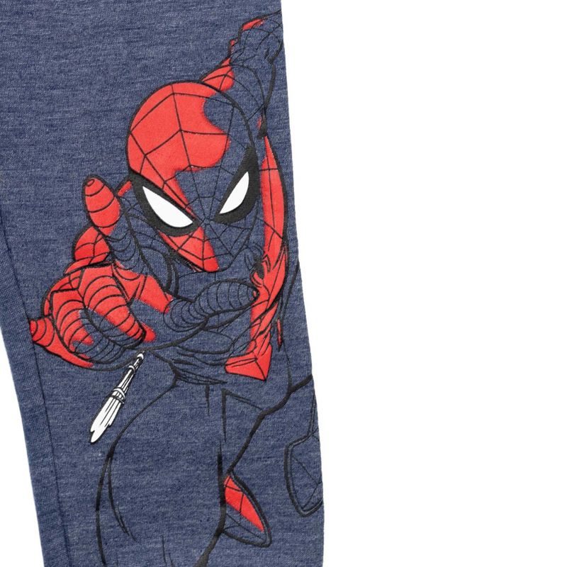 Marvel Avengers Spider-Man Fleece 2 Pack Pants Toddler to Big Kid, 5 of 8