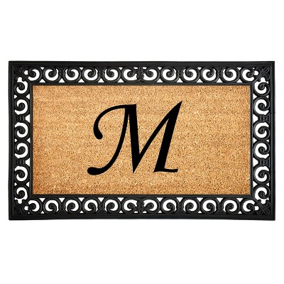 Calloway Mills 104132436M Gabriel Monogram Doormat 24 In. x 36 In. (Letter M)