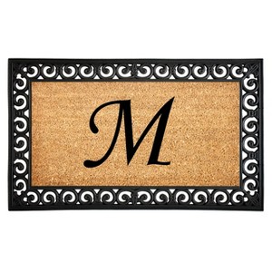 Calloway Mills 104131830M Gabriel Monogram Doormat 18 In. x 30 In. (Letter M) - 1 of 1