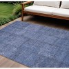 Denim Blue And Sky Blue Patchwork Washable Indoor Outdoor Area Rug - 2 of 4