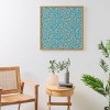 Deny Designs Maritza Lisa Tropical Blooms Pattern Bamboo Framed Wall Art Blue - 2 of 3