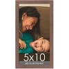 PosterPalooza | Panoramic Shabby Chic Brown Picture Frame - UV Acrylic, Foam Board Backing, Hanging Hardware - 2 of 4