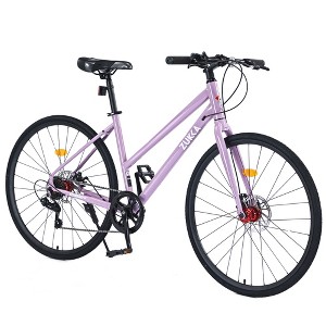 VASIP 7 Speed Hybrid bike Disc Brake 700C Road Bike For men women's City Bicycle - 1 of 4