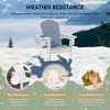 WestinTrends Malibu Kids Outdoor HDPE Plastic Adirondack Patio Chairs with Cup Holders (Set of 2) - 3 of 4