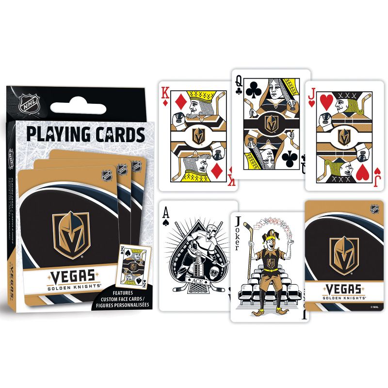 MasterPieces Officially Licensed NHL Las Vegas Golden Knights Playing Cards - 54 Card Deck for Adults, 4 of 6