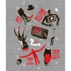 Nightmare On Elm Street Tossed Freddy Women's Heather Gray T-Shirt-Large - 2 of 2