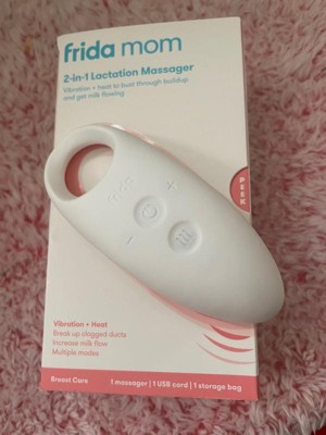 Frida Mom 2-in-1 Lactation Massager and Breastfeeding Supplement with  Vibration and Heat for Breast Care 