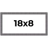 PosterPalooza | Panoramic Textured Grey Picture Frame - UV Acrylic, Foam Board Backing, Hanging Hardware - 2 of 4