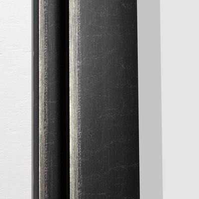 Antique Black Polystyrene Rectangular Wall Mirror, 31.5" x 43.5"