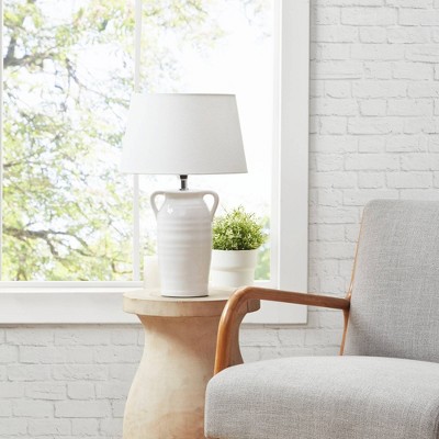 Bower 2-Light (Includes LED Light Bulb) Table Lamp with Base and Shade Black - Ink+Ivy