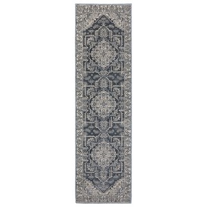 Oriental Weavers Intrigue INT07 Blue/ Grey Indoor Area Rug - 2'3" x 7'6" - 1 of 4