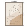 Amanti Art Graphic Shapes a Lines Poster by Elena Ristova Framed Canvas Wall Art - 4 of 4