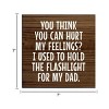 Slickblue Funny Memory Sign – 7x7 Wood Decor Funny Father Memory Quote – Great Gift for Dads or Sons, Color Options - 3 of 3