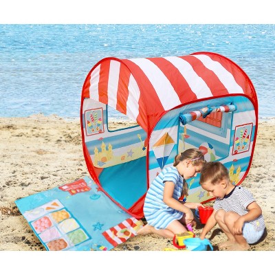 Multi-Color Polyester Pop-Up Beach Tent for Toddlers