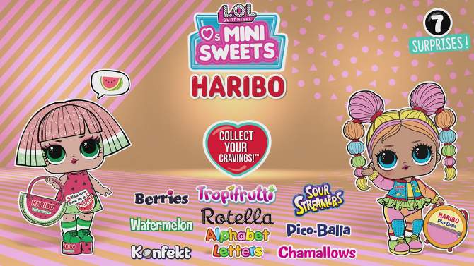 L.O.L. Surprise! Loves Mini Sweets X Haribo with 7 Surprises, Accessories, Limited Edition Doll, Haribo Candy Theme, Collectible Doll, 2 of 7, play video