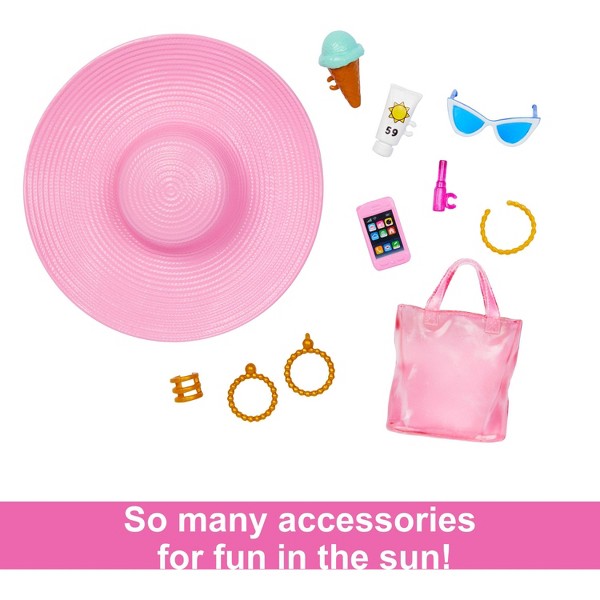Muñeca Barbie con traje de baño y accesorios de playa (Exclusivo Target) 3
