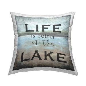 Stupell Industries Life Better At Lake Phrase, 18 x 18 - 1 of 3