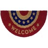 Briarwood Lane Patriotic Bunting Coir Doormat Natural Fiber Red White & Blue Outdoor 30" x 18" - 3 of 3