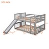 NicBex Twin Over Twin Bunk Bed with Guardrail and Convertible Slide,Loft Bed with Ladder and Trundle,Noise Reduced Bunk Beds for Bedroom - 3 of 4