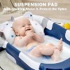BabyBond Collapsible Baby Bathtub for Infants and Toddlers with Thermometer& 1 Soft Floating Cushion Portable Travel Baby Tub - 2 of 4