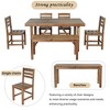 Sapphtopaz Patio Dining Set Wood Patio Table and Chairs Set with Cushions for Patio, Balcony, Garden, Vourtyard - 2 of 4