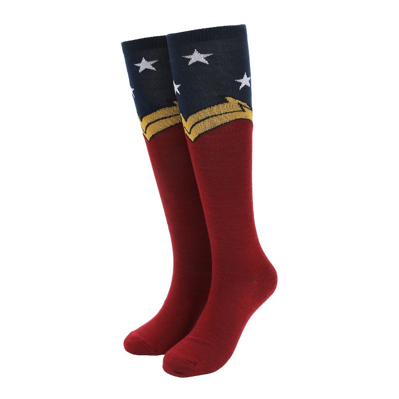 Wonder Woman Classic Shield Women's Knee High Socks, 1 of 5