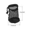 Unique Bargains Nylon Drawstring Cord Lock Closure Mesh Golf Ball Bag Black 1 Pc - 2 of 4